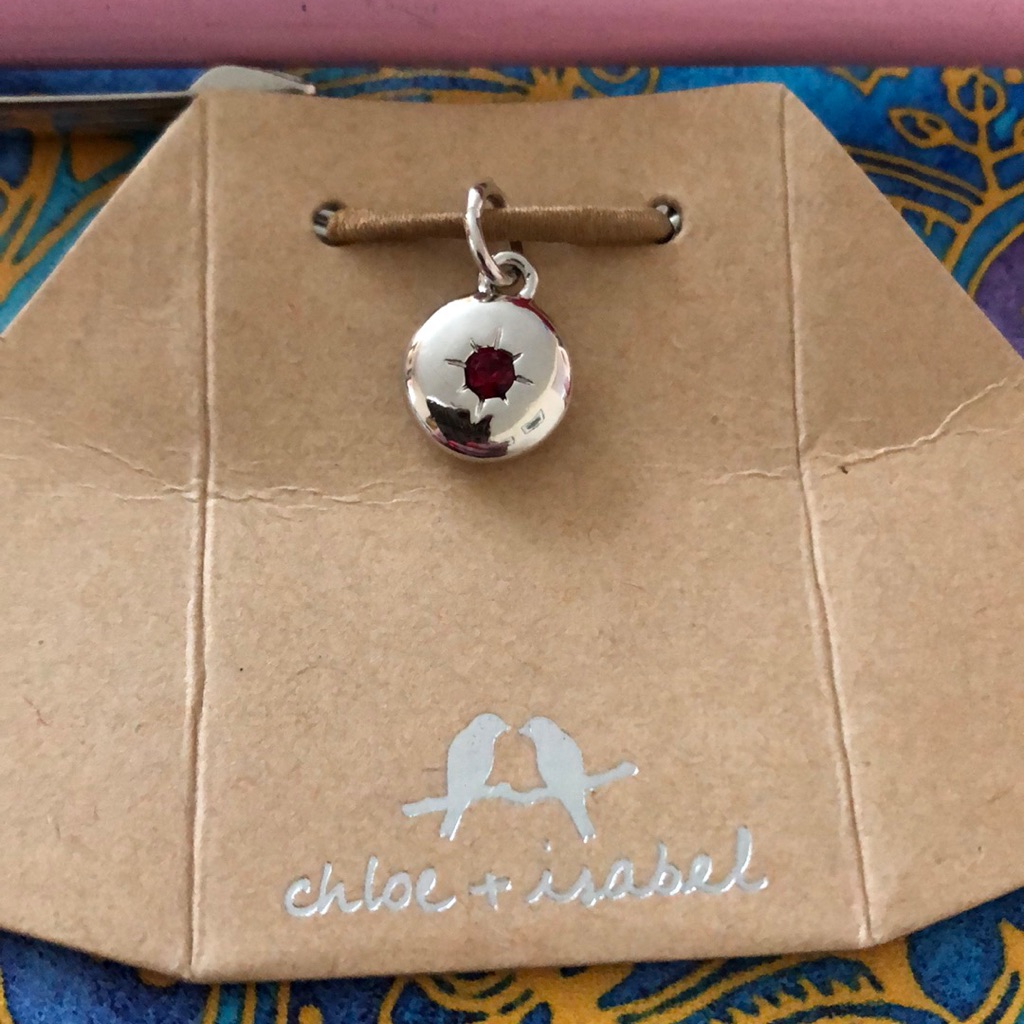 Birthstone Charm Red (Ruby)